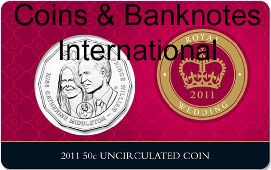 2011 Australia 50 Cents (Royal Wedding)